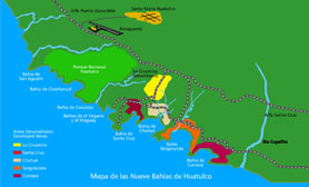 Huatulco Mexico Map